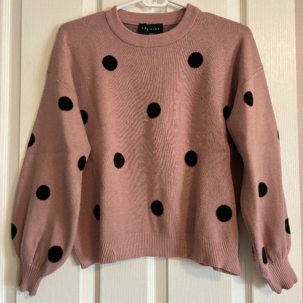 🎀 Premise crewneck polka dot sweater🎀